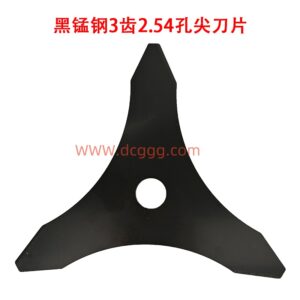 2号黑锰钢3齿2.54孔宽刀片